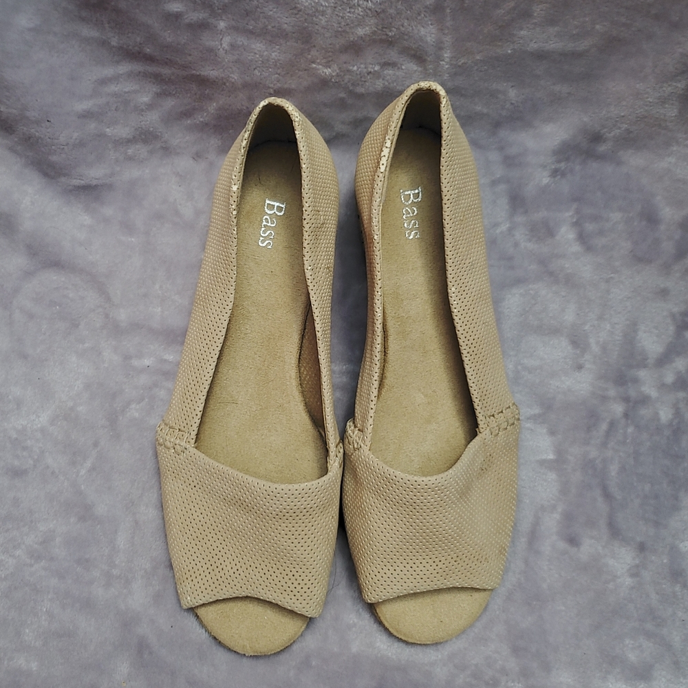 Bass | Tan Wedge Open-Toe Sandals - Picture 3 of 5